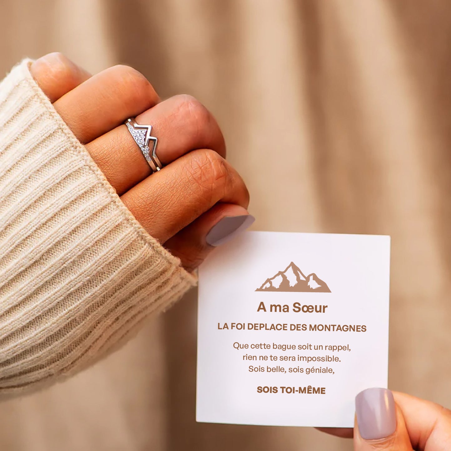 Sois toi-même - Bague Montagne