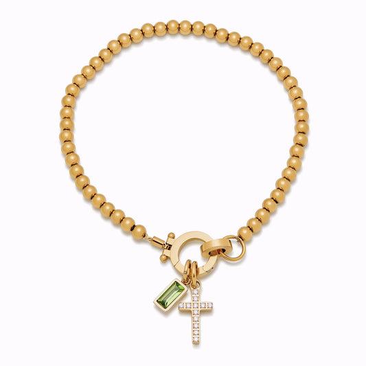 Bracelet Perle Céleste avec Pierre de Naissance