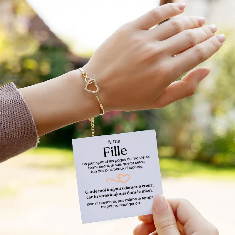 A jamais dans mon cœur - Bracelet Infinity