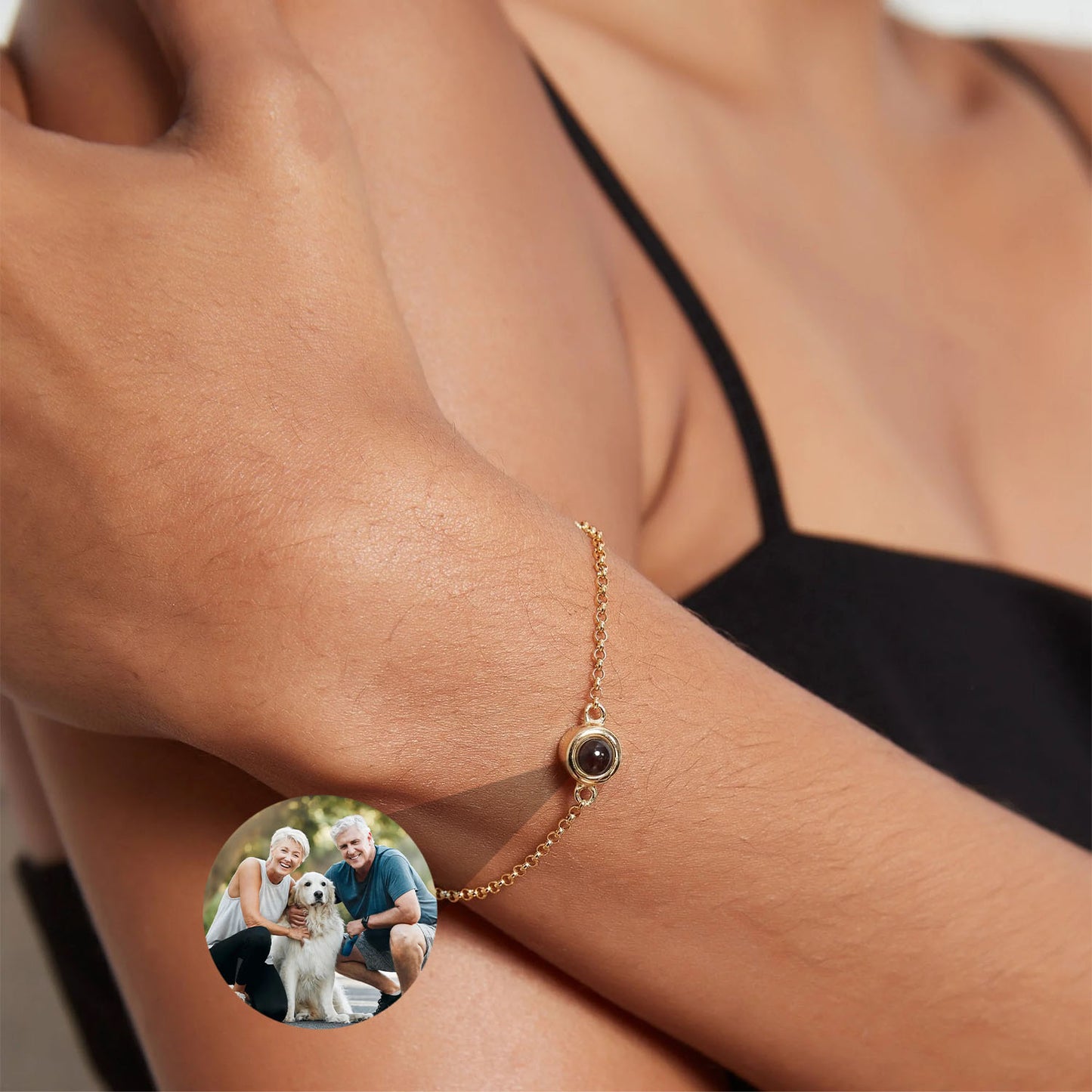 Bracelet Echo du Temps avec Photo Personnalisée