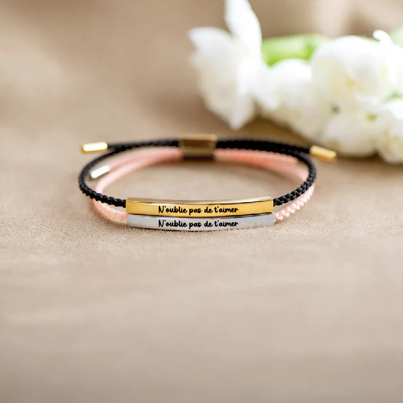 Ne t'oublie pas - Bracelet Motivationnel