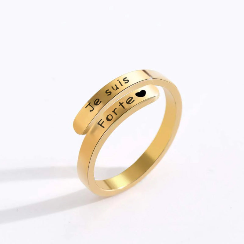 Je suis Forte - Bague en Argent 925