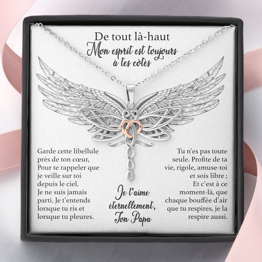 De mon Papa au Ciel - Collier Libellule