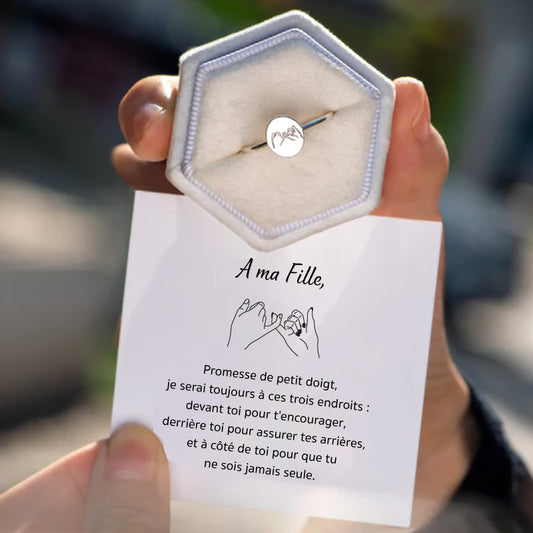 A ma Fille - Bague Promesse de Petit Doigt