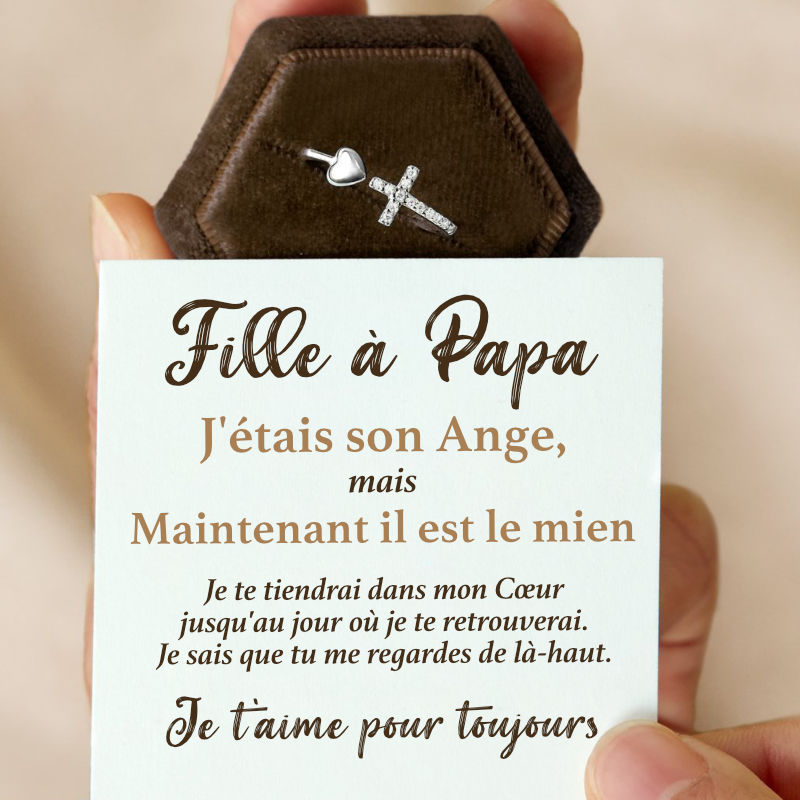 Fille d'un Ange - Bague en Argent 925
