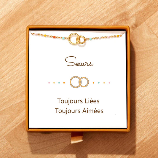 Sœurs - Paire de bracelets Liées pour Toujours