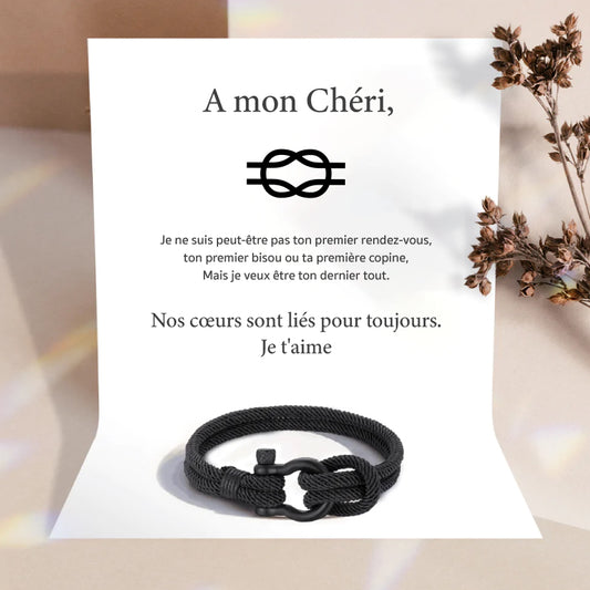 A mon Chéri - Bracelet Nœud Marin