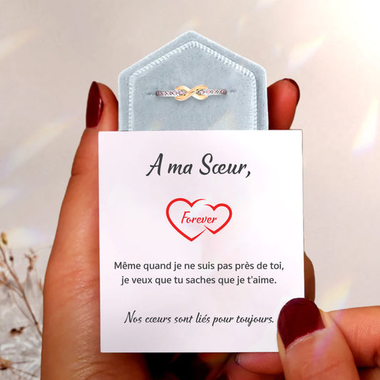 A ma Sœur - Bague Liées pour Toujours