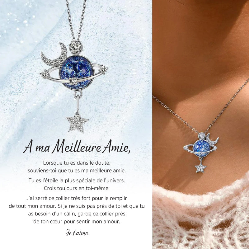 Mon Etoile - Collier à ma meilleure amie en argent 925