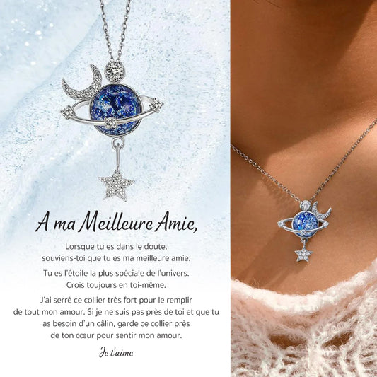 Mon Etoile - Collier à ma meilleure amie en argent 925