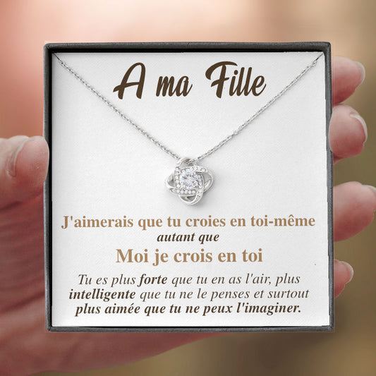 A ma Fille - Collier Je Crois en Toi