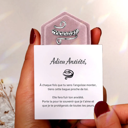 Bague Fidget Anti-Anxiété en Argent 925