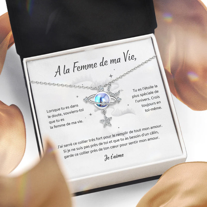 A la Femme de ma Vie - Collier Aurore en argent 925