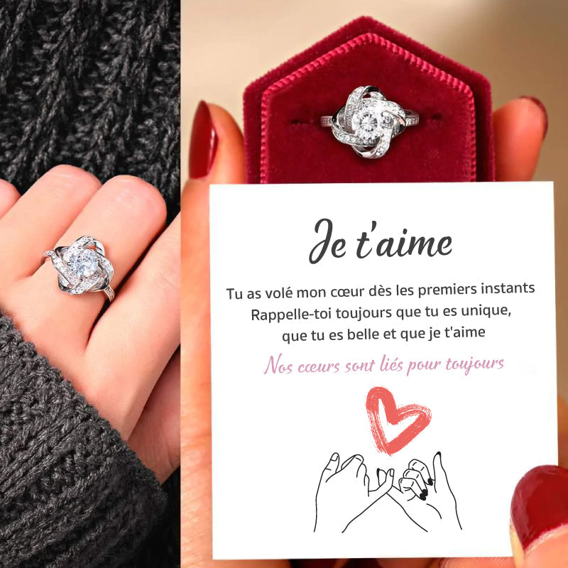 Bague Je t'aime en Argent 925