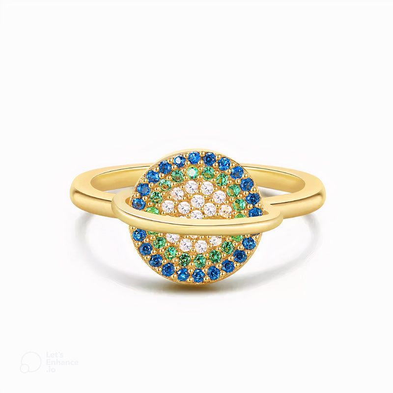 A ma Fille - Bague Planète Tournante - Bague Fidget Anti-anxiété