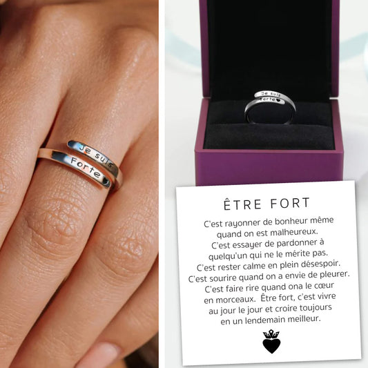 Je suis Forte - Bague en Argent 925