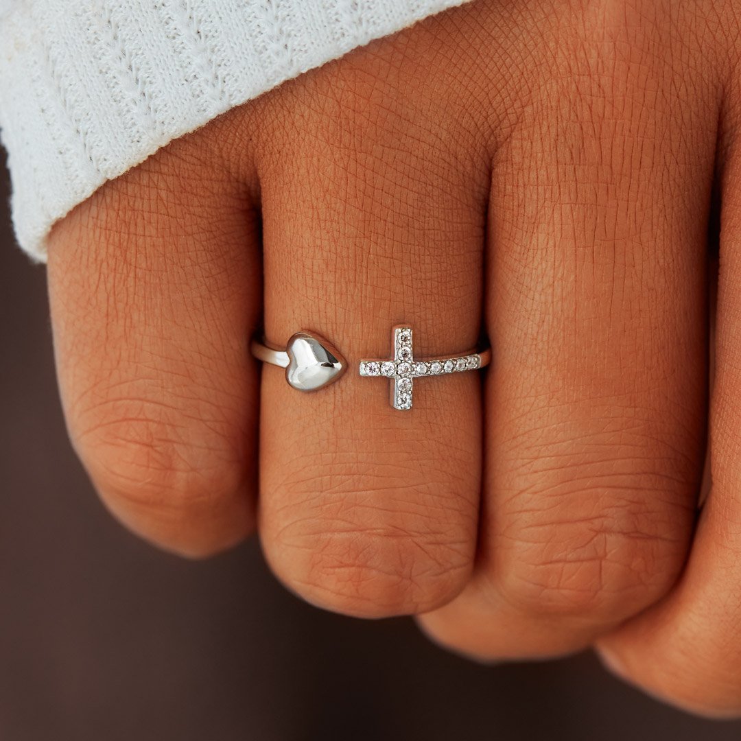 A ma Fille - Je crois en Toi - Bague en Argent 925