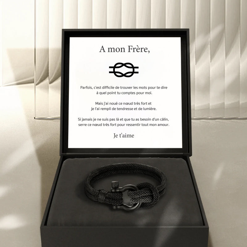 A mon Frère - Bracelet Nœud Marin