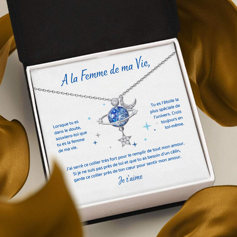 Mon Etoile - Collier à la Femme de ma Vie en argent 925