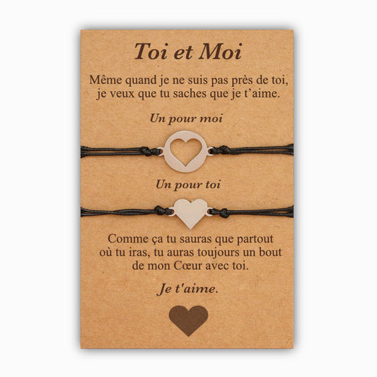 Toi et Moi - Bracelets Cœur