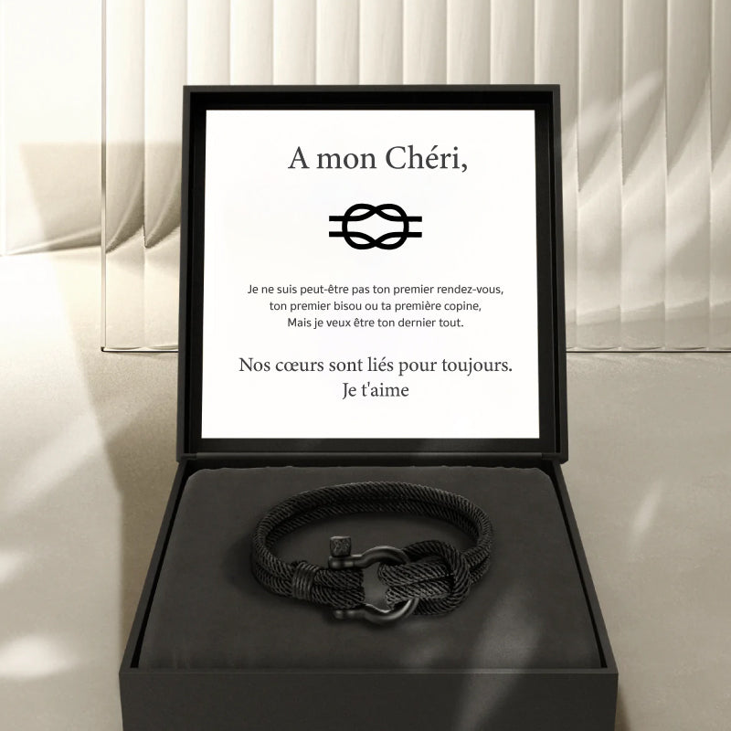 A mon Chéri - Bracelet Nœud Marin