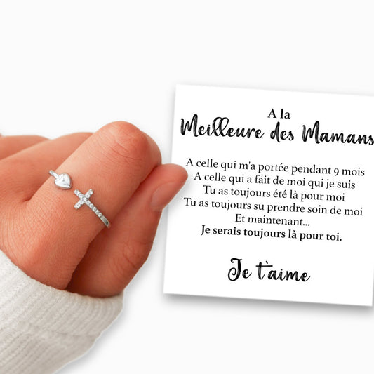 A la Meilleure des Mamans - Bague en Argent 925