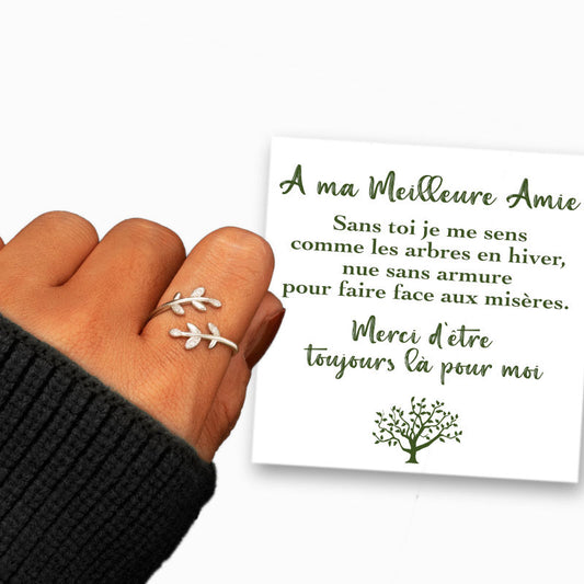 A ma Meilleure Amie - Bague Feuilles