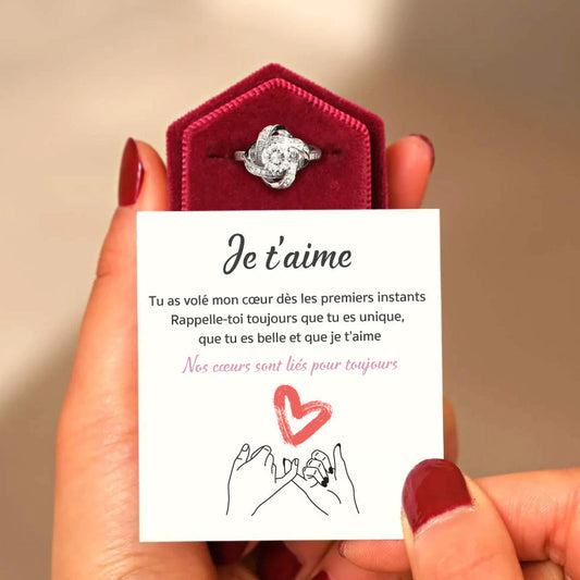 Bague Je t'aime en Argent 925