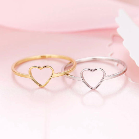 Bague Cœur Minimaliste