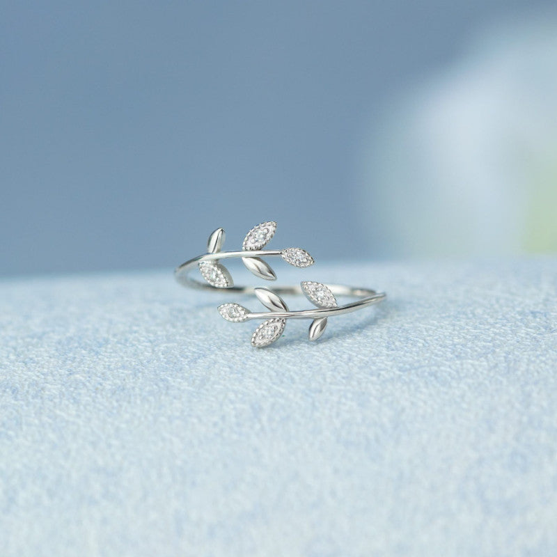 A la Femme de ma Vie - Bague Feuilles