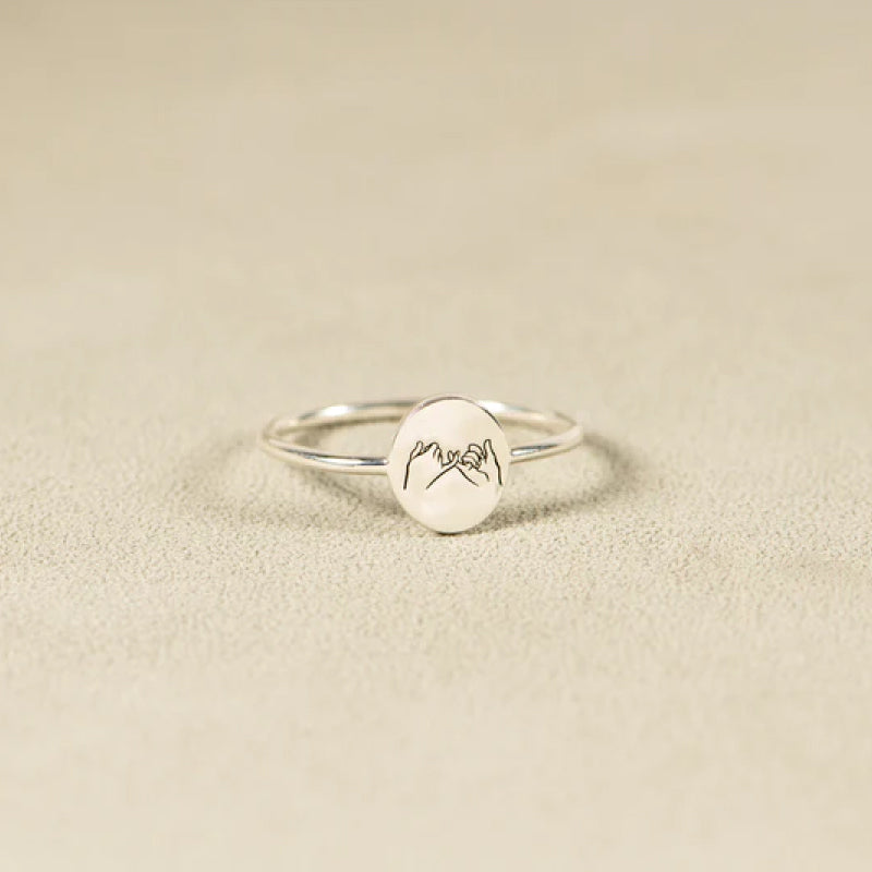 A ma Fille - Bague Promesse de Petit Doigt