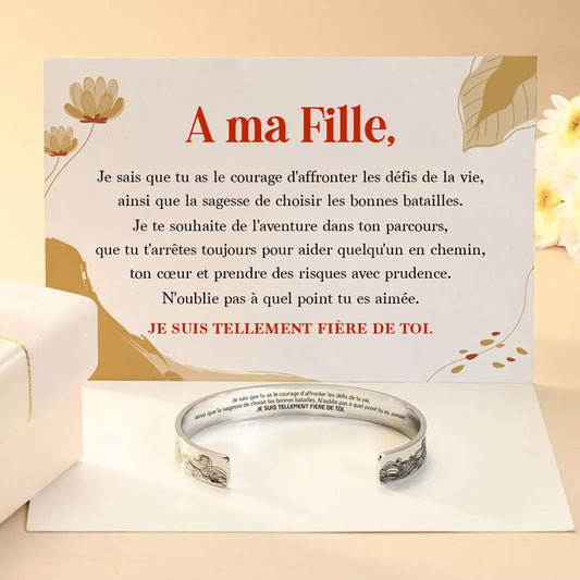 A ma Fille - Bracelet Je suis Fière de toi
