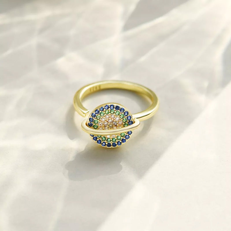 A ma Fille - Bague Planète Tournante - Bague Fidget Anti-anxiété