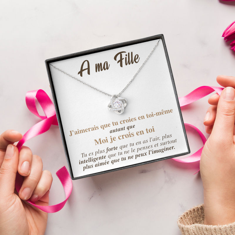 A ma Fille - Collier Je Crois en Toi
