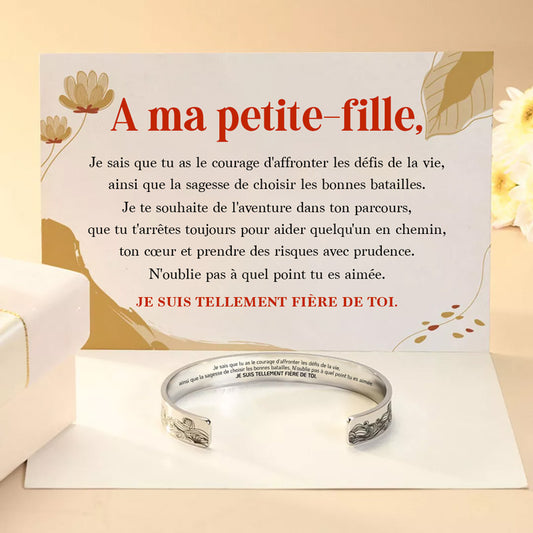 A ma Petite-Fille - Bracelet Je suis Fière de toi