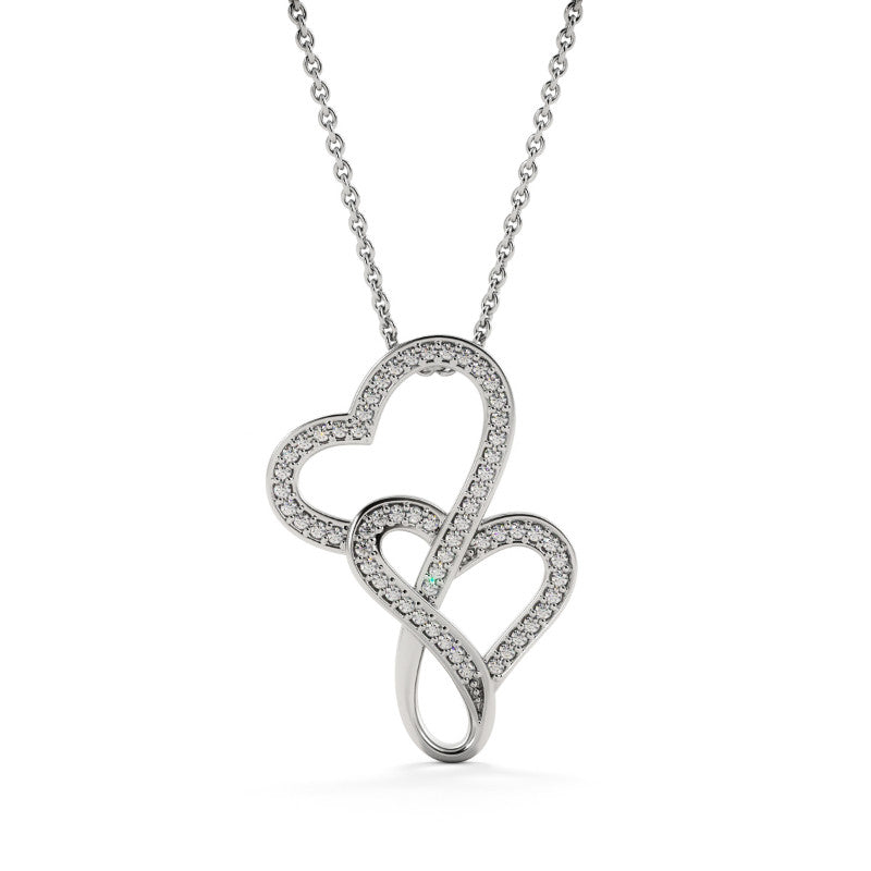 A ma Fille - Collier Cœurs Enlacés