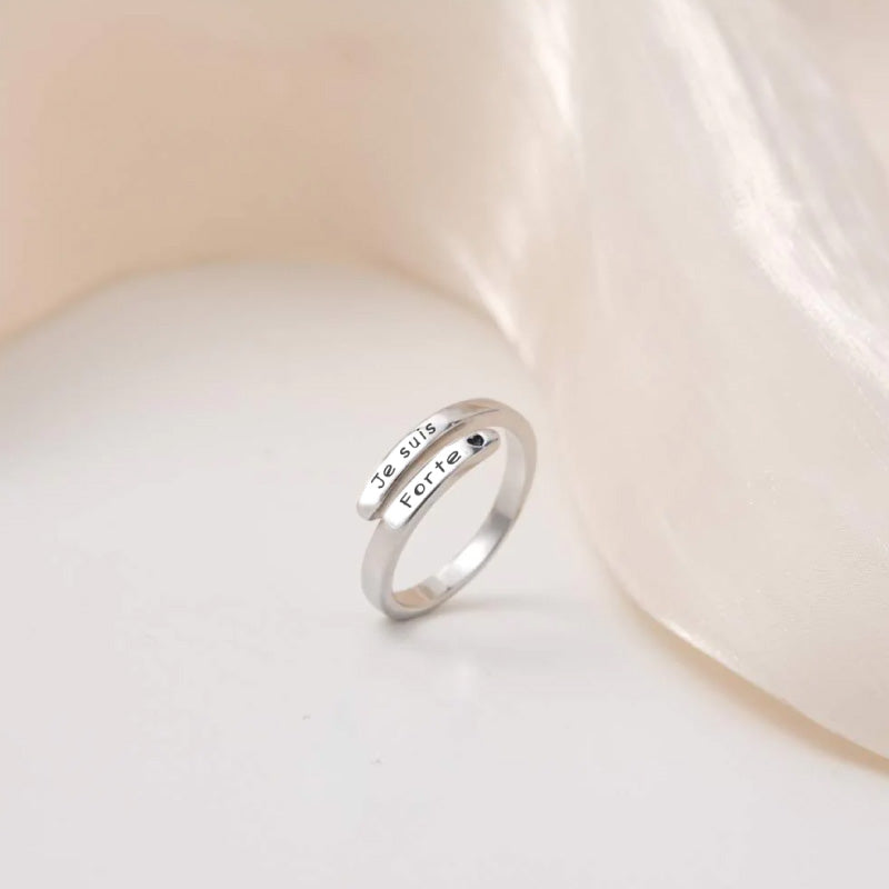 Je suis Forte - Bague en Argent 925