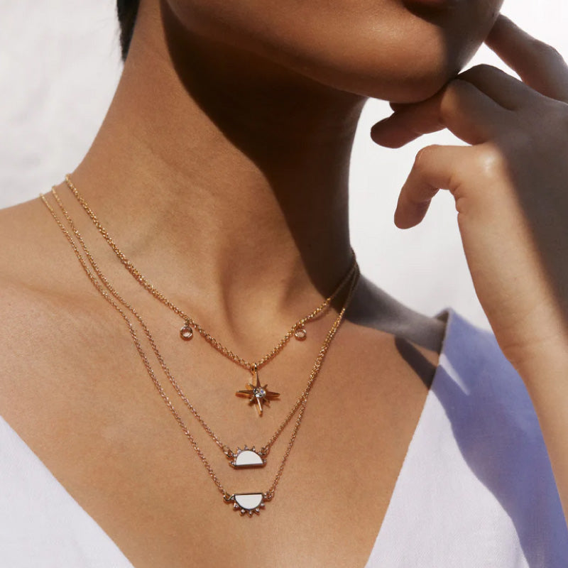 A ma Fille - Tu es mon Rayon de Soleil - Collier en argent 925