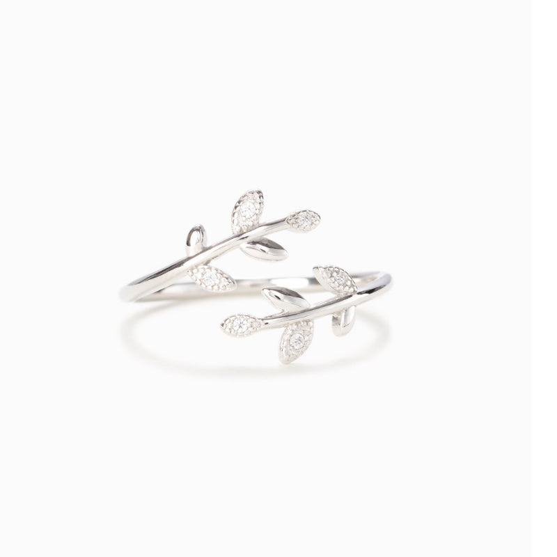 A la Femme de ma Vie - Bague Feuilles