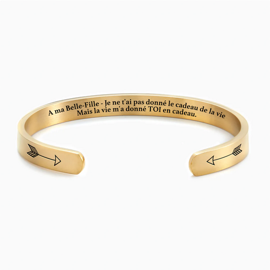 A ma Belle-Fille - Bracelet Message d'Amour