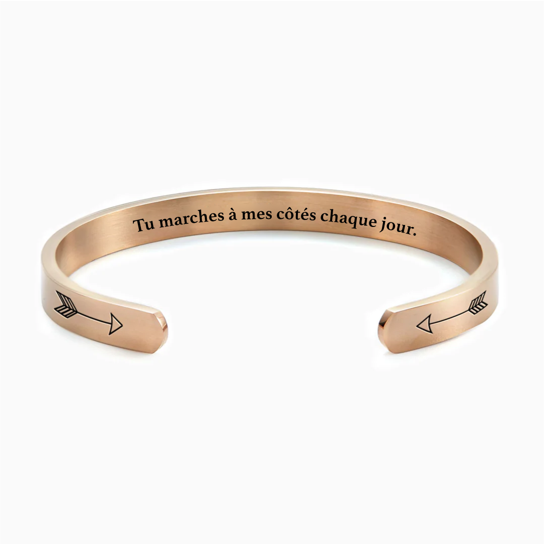 Mon ange à mes côtés - Bracelet Message d'Amour