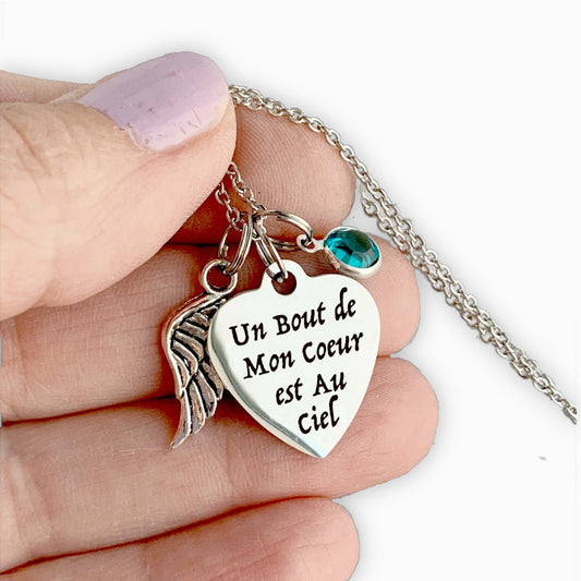 Collier un Bout de mon Cœur est au Ciel