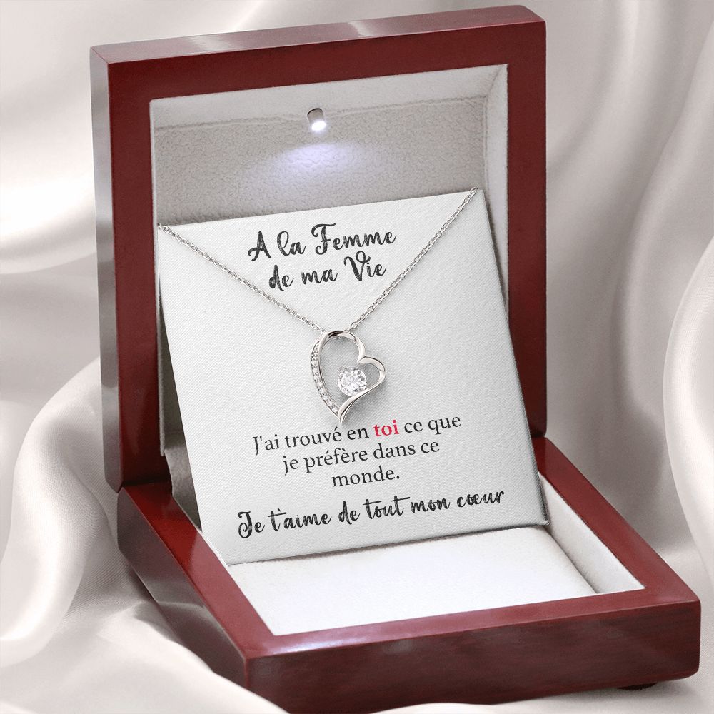 A la Femme de ma Vie - Collier Tu es mon Monde