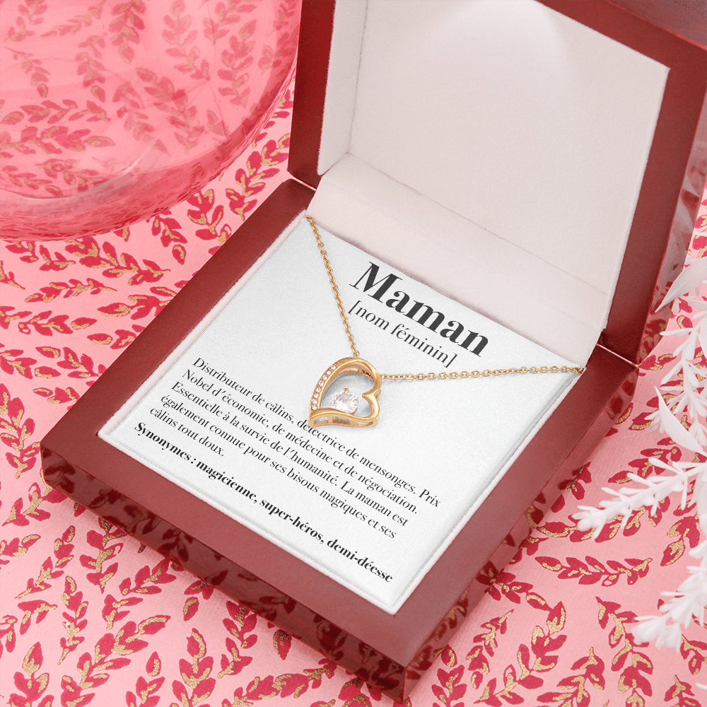Maman Définition - Collier Amour Eternel