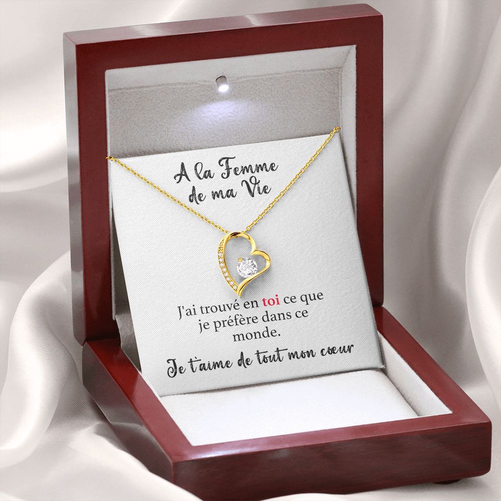 A la Femme de ma Vie - Collier Tu es mon Monde