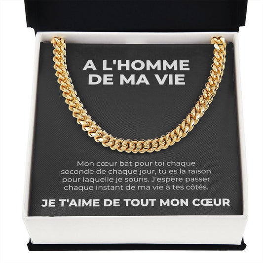 A l'Homme de ma Vie - Collier Amour Eternel