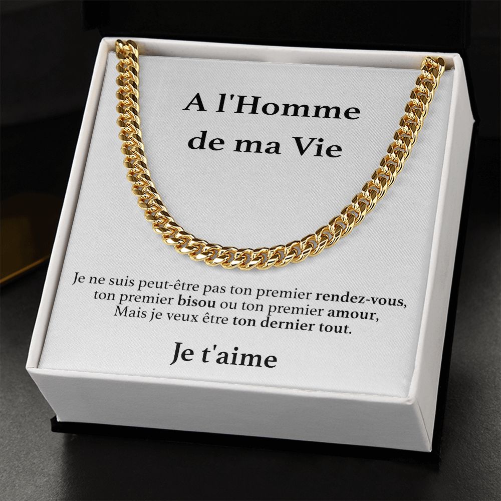A l'Homme de ma Vie - Collier Je t'aime pour toujours