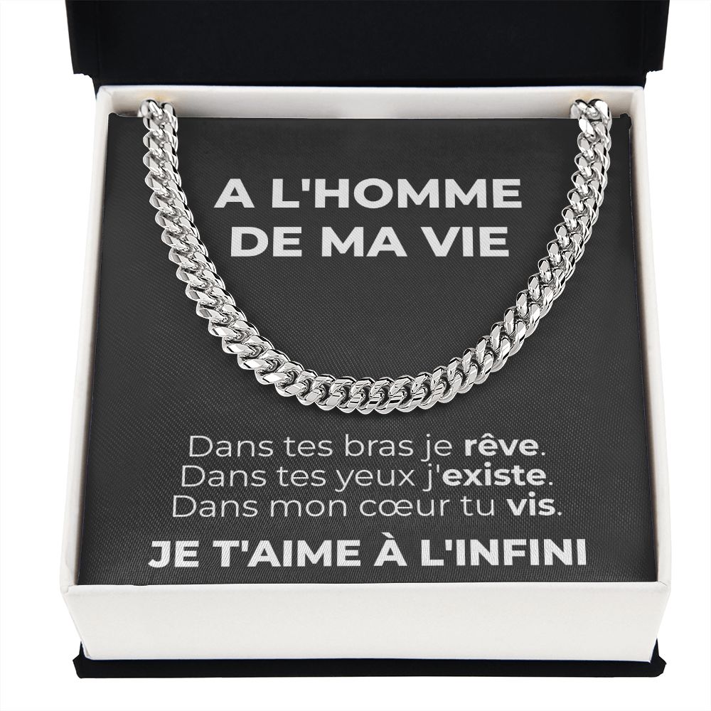 A l'Homme de ma Vie - Collier Amour Infini