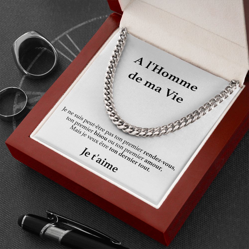 A l'Homme de ma Vie - Collier Je t'aime pour toujours
