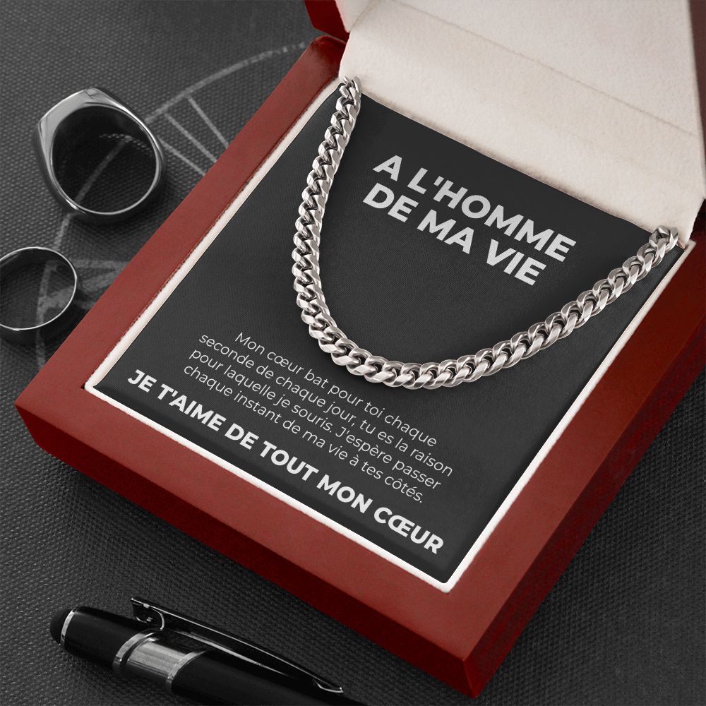 A l'Homme de ma Vie - Collier Amour Eternel